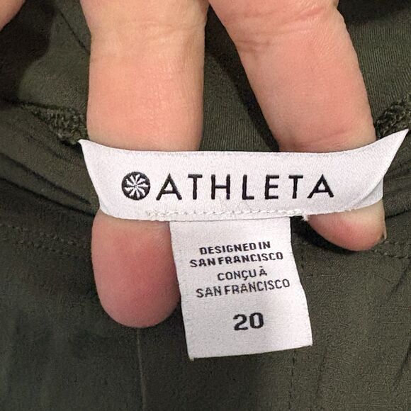 Athleta Trekkie North Jogger Pant Olive Green Size 20 Outdoor Hiking Athleisure - Picture 5 of 9